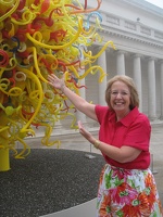 Sonja with Chihuly in DC