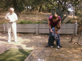 Grandpa & Degen golfing