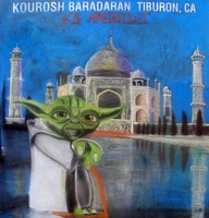 Yoda at the Taj Mahal